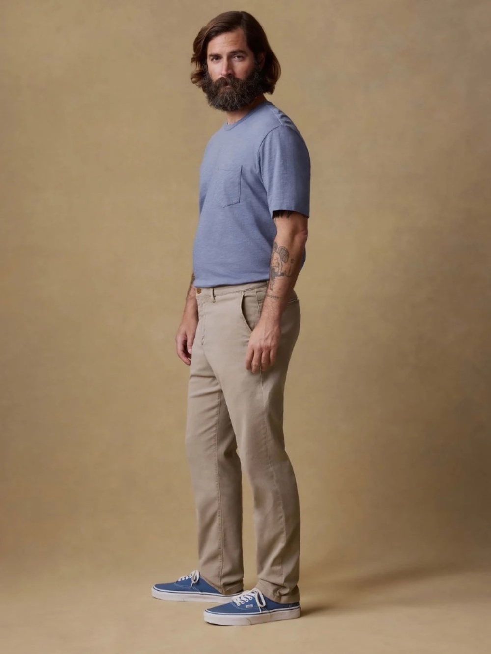Faherty Coastline Chino Pants Men's 34 x 32 - Utility Khaki